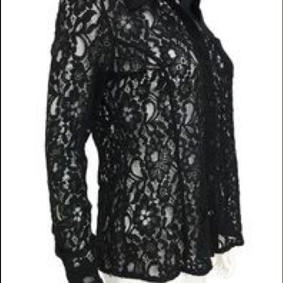 Olive & Oak Lace Button Down - Picture 4 of 4